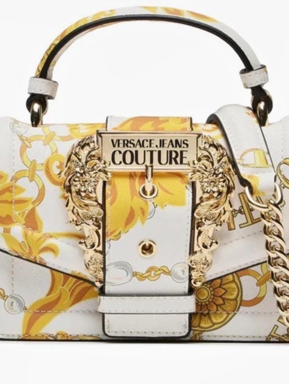 Versace Jeans Couture Shoulder Bags White Yellow Size One Size